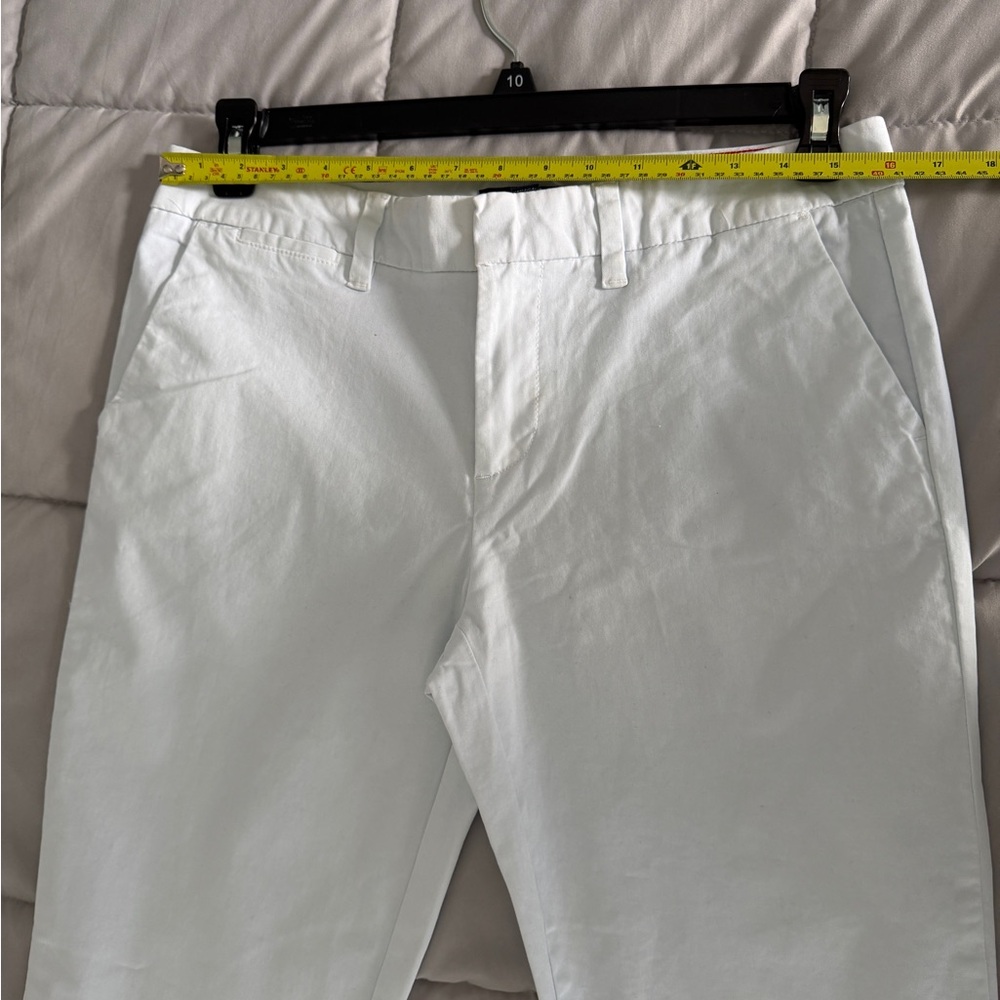 Tommy Hilfiger White Stretch Slim Chino Pants Women Size 8 Classic Preppy - Picture 14 of 14